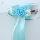 Автомобильные дверные ручки, цветок, свадьба, Автомобильное зеркало заднего вида, цветок, разноцветный Свадебный автомобильный декор, цветы свадебвечерние, праздничные принадлежности