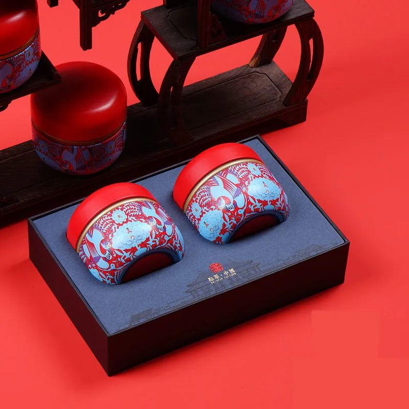 Коробка для черного чая и зеленого 3 шт./компл. влагостойкая герметичная жестяная