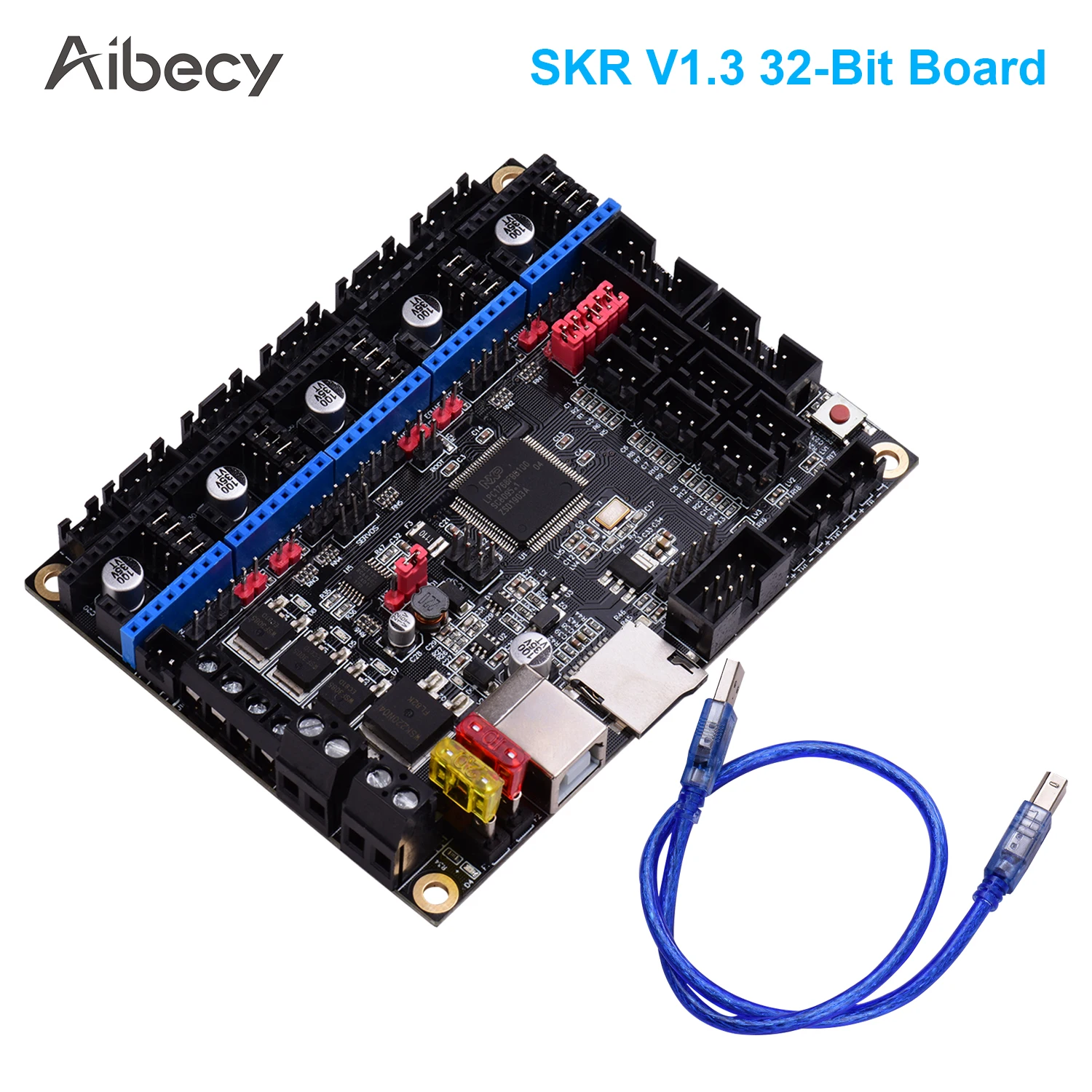 Плата управления Aibecy SKR материнская плата V1.3 32 бит ARM CPU с USB кабелем поддержка для