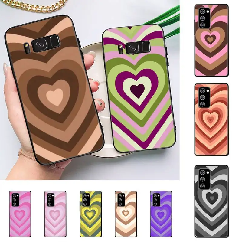 

Sweet color Latte Love Coffee Heart Phone Case For Samsung Galaxy Note10Pro Note20ultra for note20 note10lite M30S Back Coque