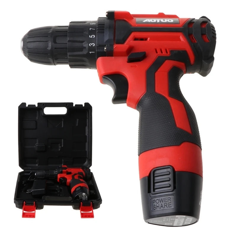 

12V Electric Screwdriver Wireless Power Driver Rechargeable Lithium-Ion Battery