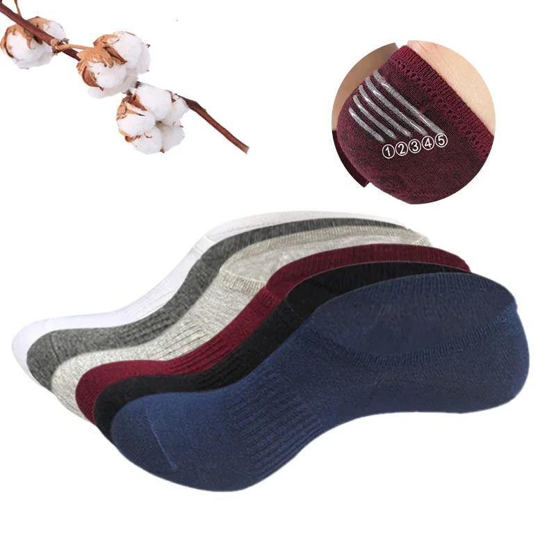 12 шт. = 6 пар весенне летних мужских носков однотонные незаметные носки с закрытым
