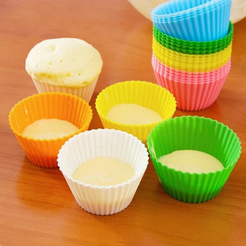 5 шт./компл. силиконовые формы для выпечки тортов DIY круглая форма чашки Маффин