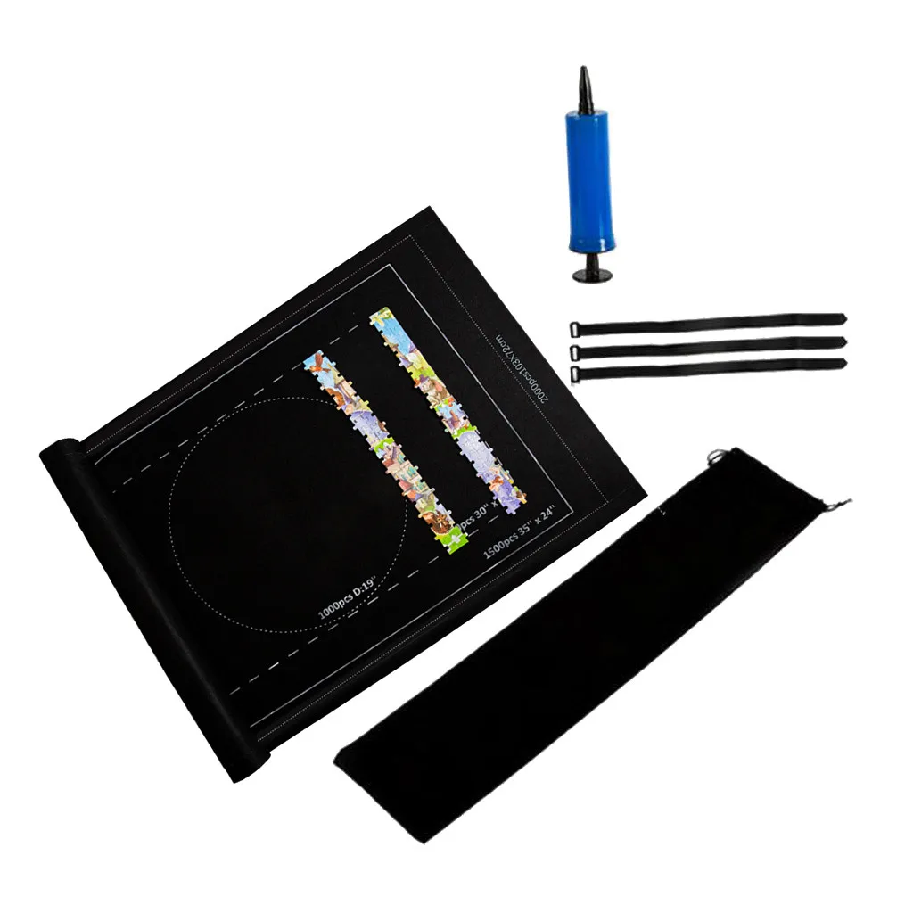 Коврик для хранения в рулоне головоломки до 2000 штук со шнурком сумка