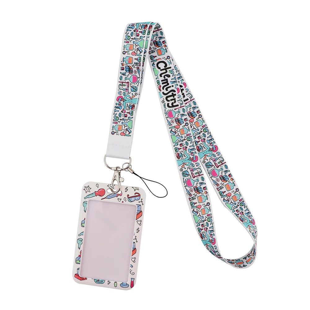 

JF884 Chemical Lanyards Student Neck Strap Mobile Phone Keys ID Card Badge Holder Lanyard For Keys DIY Hanging Rope Lanyards