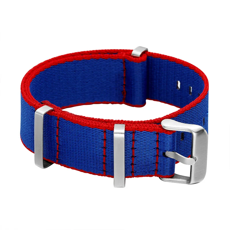 Ремешок нейлоновый для наручных часов ONEON синий браслет в стиле НАТО ремешка