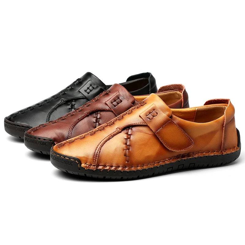 

Big Size 38-48 Men Loafers Leather Large Casual Slip On Mens Boat Shoes Italian Designer Driving Shoes Man Moccasins Brown Flats