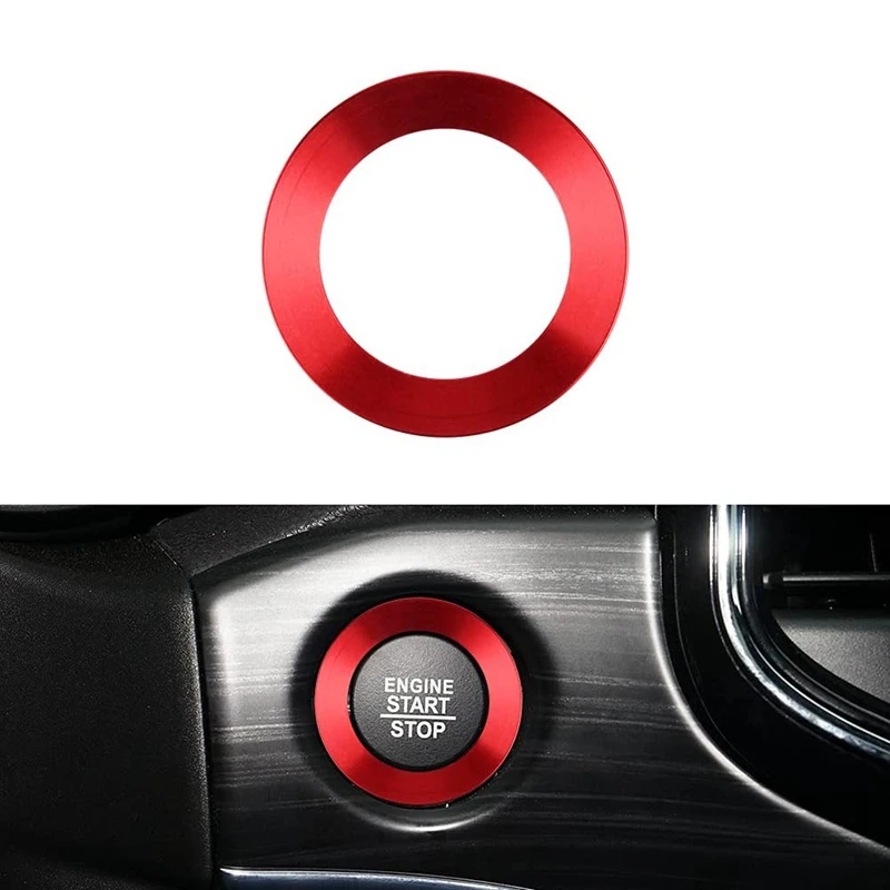 Накладка кнопки запуска и остановки двигателя автомобиля для Jeep Grand Cherokee 2014 2021