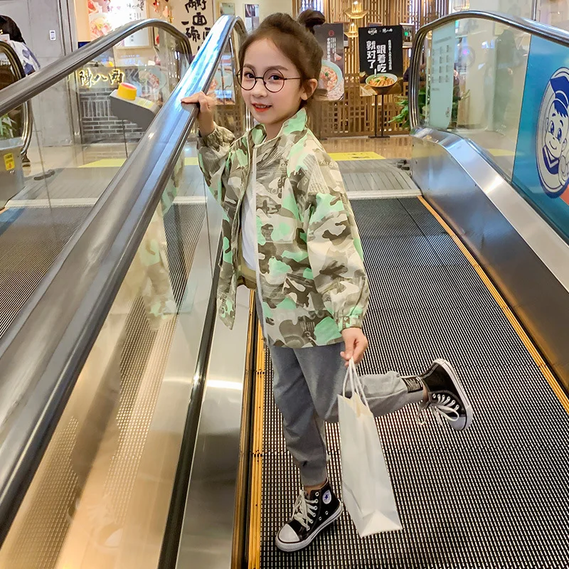 Высококачественное комфортное камуфляжное пальто на молнии детская верхняя