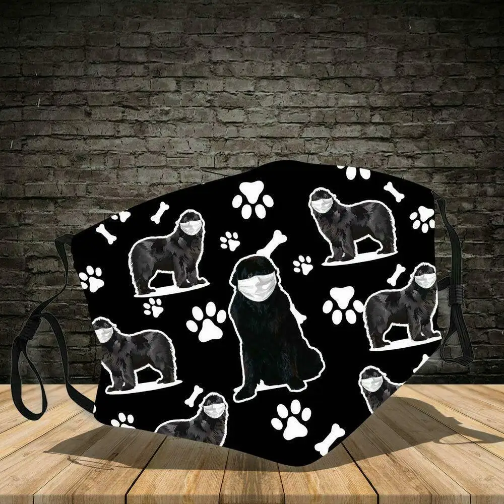 

Newfoundland Dog Face Wear A Mask Lover Dog Gift Face Mask