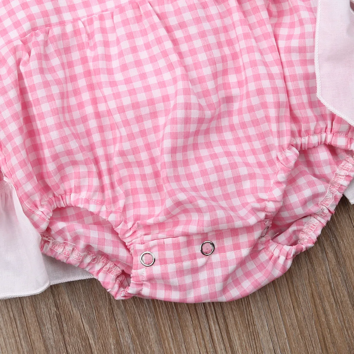 Модная одежда для новорожденных девочек футболка без рукавов + комбинезон