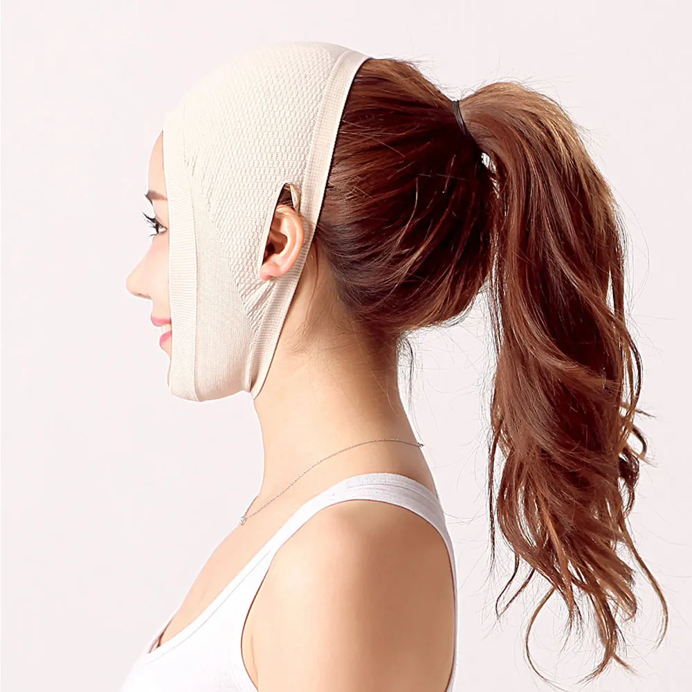 1 шт. маска с V образной линией полоска для лифтинга лица ремни похудения двойным