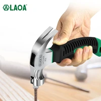 laoa mini claw hammer 8oz tpr handle for woodworking multifunction shockproof stainless steel striking hand tools nail hammer