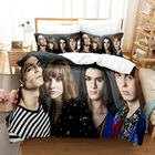 Комплект постельного белья Maneskin, односпальный Комплект постельного белья со звездами, двойной полноразмерный, с 3D принтом, 011