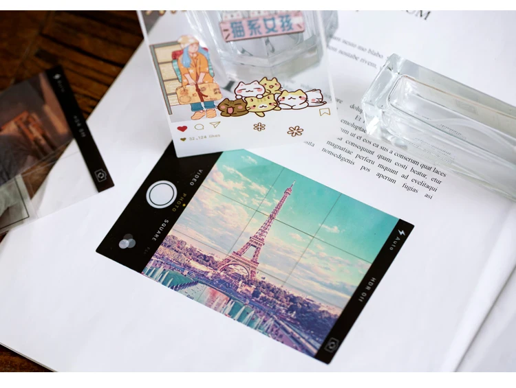 8 упак./лот mu Yu серии креативное Украшение DIY memo pad ПЭТ наклейки