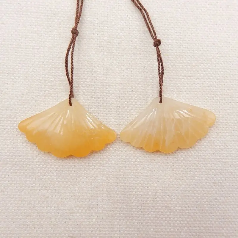 Серьги женские из полудрагоценного камня резные ювелирные украшения с