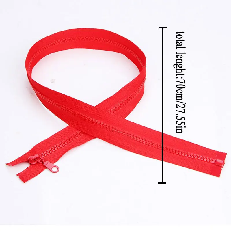

70cm Length Colorful Nylon Coil Zippers for Cloths Tailor Trousers Clothing Garment Sewing Handcraft DIY Accessories