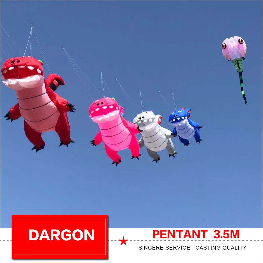 Воздушный змей dargon 3 5 m line мягкий подвесной воздушный | Игрушки и хобби