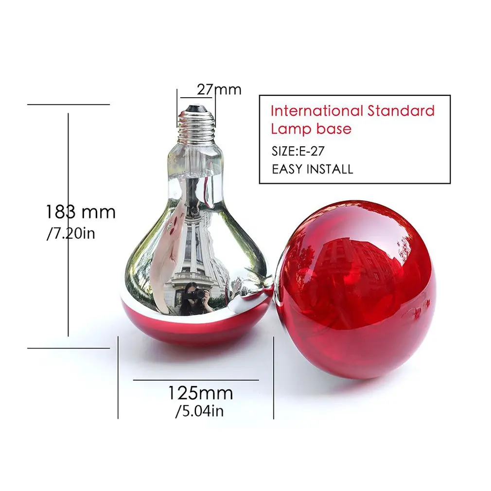 275W инфракрасная лампа накаливания для терапии здоровье и облегчение боли