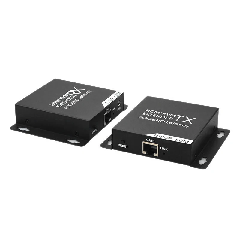 

Удлинитель KVM HDMI, 50 м, HD 1080P, CAT6, CAT6A, CAT7, TX и RX, ИК пульт дистанционного управления, поддержка USB, мыши, клавиатуры, источник питания POC (вилка США)