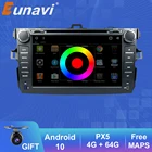 Автомагнитола Eunavi, 2 din, Android 10, TDA7851, dvd, мультимедиа, для Toyota Corolla 2007, 2008, 2009, 2010, 2011, GPS, стерео, с сенсорным экраном, с радио, ПК