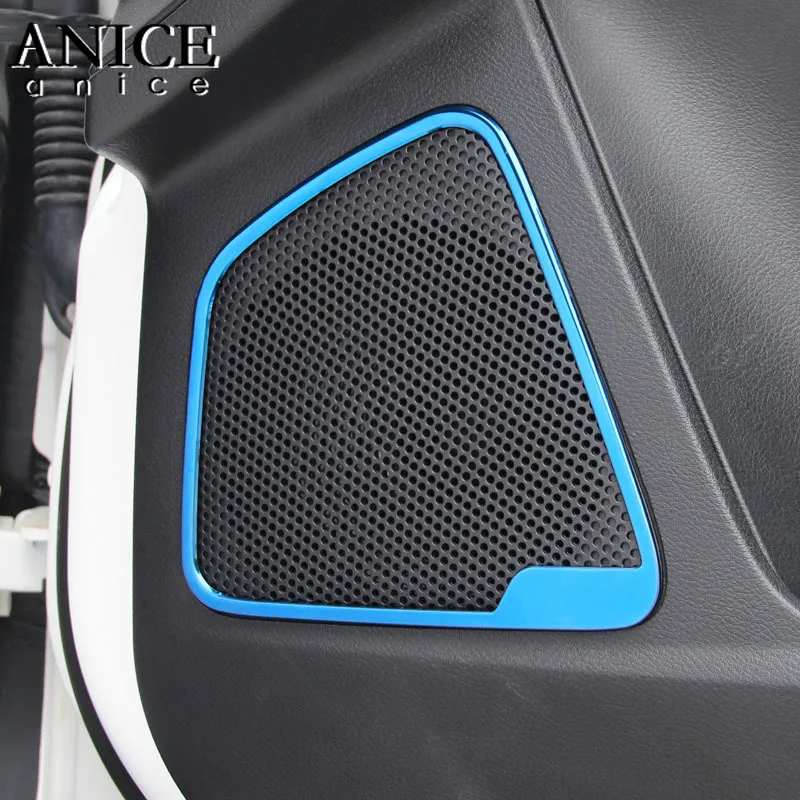 4 шт. дверная колонка из нержавеющей стали аудио кольцо накладка подходит для Ford