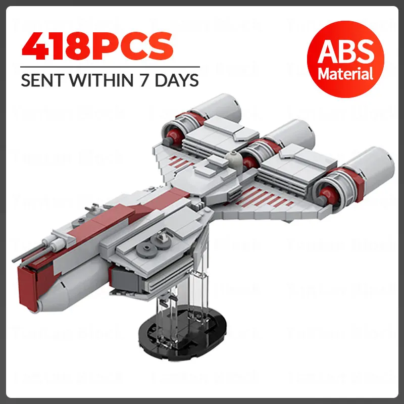 

MOC Space Military Wars Series Weapon Republic Spaceship Frigate Building Blocks DIY Fighter Battleship Model Bricks Toys Gifts