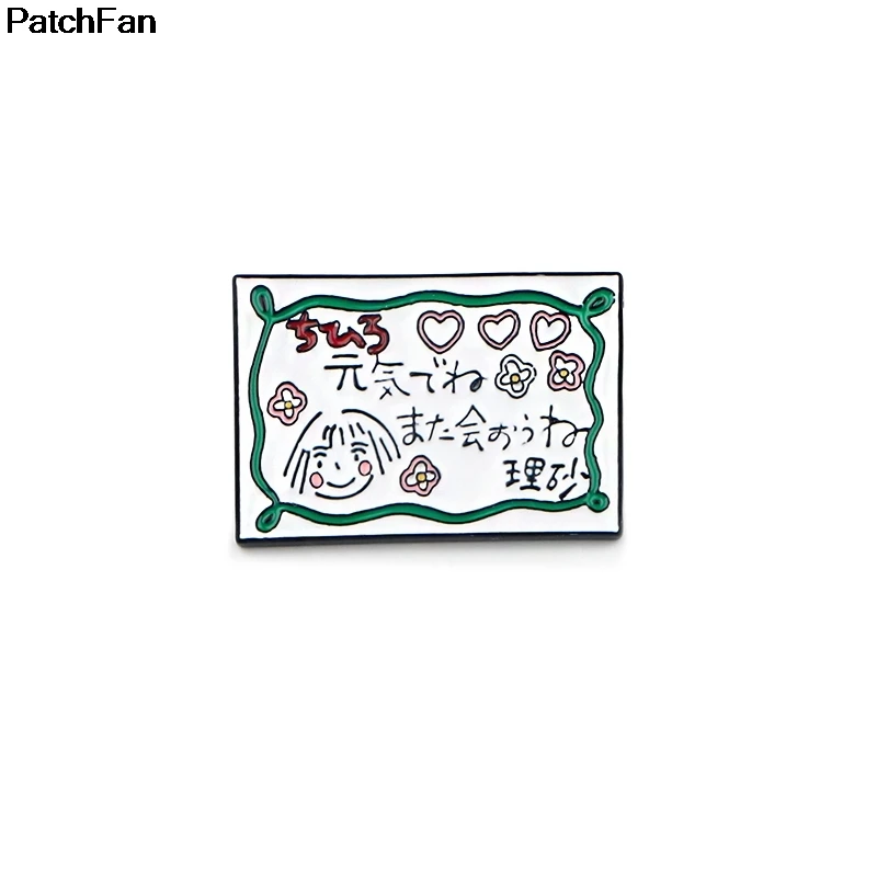 

20pcs/lot A3231 Patchfan Animal Enamel Pins Anime Spirited Away Pins And Brooches for party Lapel pin badge Cartoon jewelry gift