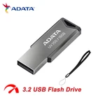 USB-флеш-накопитель ADATA 3264128 ГБ, Металлический Высокоскоростной U-диск с шифрованием UV350, USB 3,2, 128 ГБ