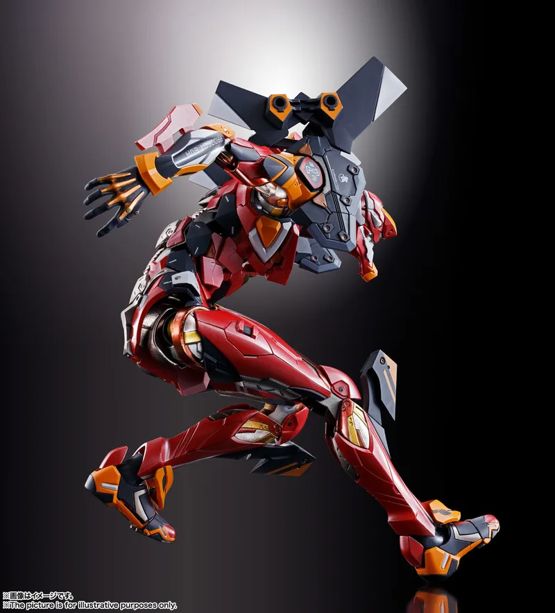 Оригинальная металлическая конструкция BANDAI MB EVA 02 Ver. Аниме Евангелион Сборная