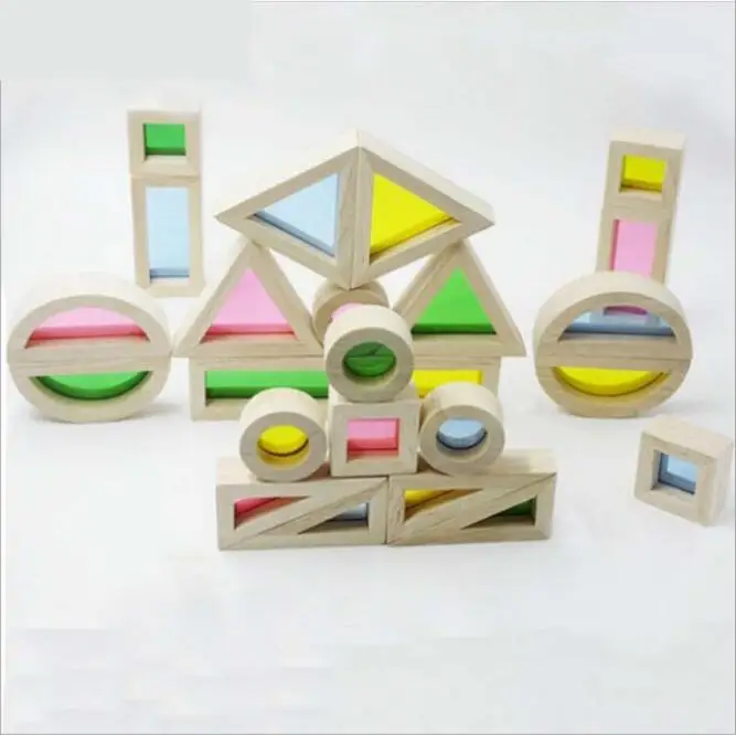 Детский сад раннее образование: 24 сенсорного интеллекта Радуга строительные