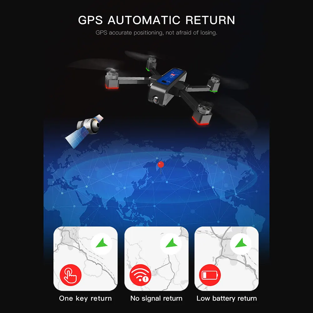 GPS Дрон с 5G Wifi FPV 2K HD камера бесщеточный двигатель Квадрокоптер 1 6 км 25 минут время