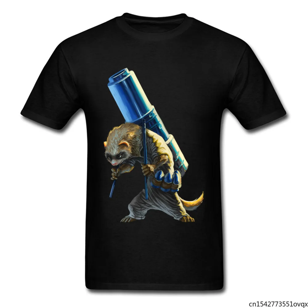 

Ferret Painting Men Black T-shirts Custom Students Group T Shirt Short Sleeve Tops Cool Cartoon Portrait Unisex Tee