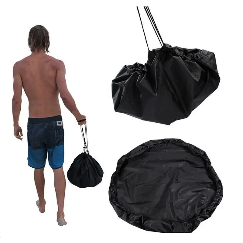 

Waterproof Beach Bag Pouch Sports Polyester Mat Surfing Diving Suit Storage Wetsuit Black Carry Pack Swimming Accessories