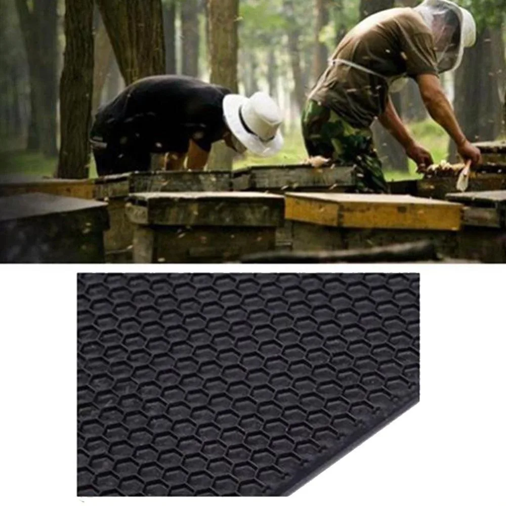 2 шт. инструмент пчеловода пчелы пчелиный улей гнездо 75% воск пчелиный воск Планшеты 42,5 см* 21 см* 0,3 см цвета: золотистый, с Пчелой и сотами Материал
