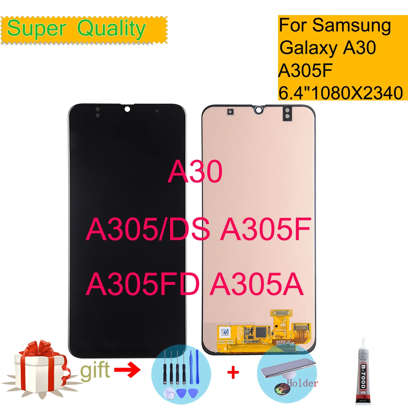 Оригинальный TFT AMOLED ЖК дисплей 6 4 дюйма для SAMSUNG GALAXY A30 A305/DS A305F A305FD A305A A305 сенсорный