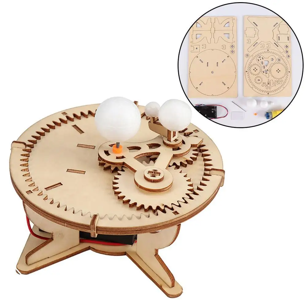 

Science Toys Solar System Model Astronomy Sun Earth Moon Planet Experiment Educational Toy For Children School Electric STEM Kit