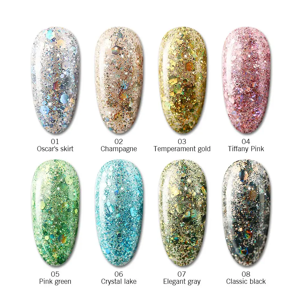 Суперплатиновый гель для ногтей Modelones суперблестящие цветные гелевые краски