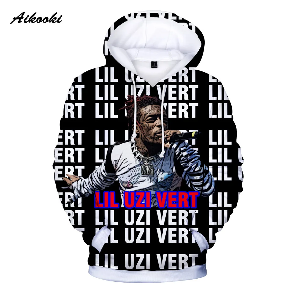 

Толстовка Aikooki с рисунком раппера Lil Uzi Vert 3D, мужская толстовка с длинным рукавом, Повседневный пуловер унисекс, новая мода для мужчин и женщи...