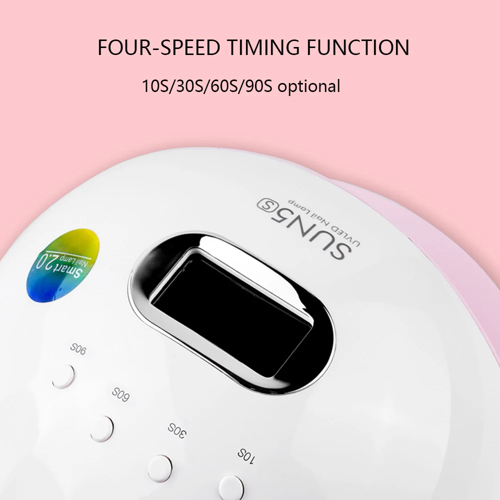 Светодиодная УФ лампа для ногтей SUN5 S 72 Вт 30 шт. СВЕТОДИОДНЫЙ с датчиком движения