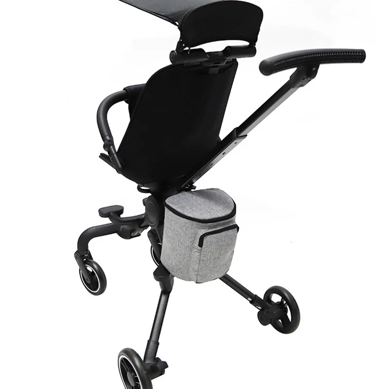 

Baby Stroller Bag Flax Linen Diaper Side Hanging Carriage Cart Storage Organizer Basket For Baby Stroller Accessories