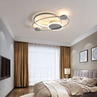 Modern Led Ceiling Lights For Living Room Bedroom Grey Color or Black+White Color Home Indoor Ceiling Lamp Fixtures 90-260V