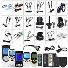 Мощный БДСМ силовой бокс, кабель, электрошок кольцо для пениса, Электростимуляция массажа головки тренажер клетка для пениса пробка для пениса, Мужская секс-игрушка