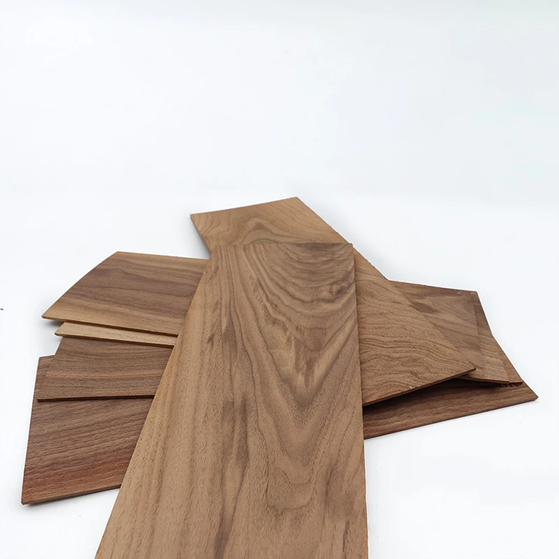 Шпон из натурального черного ореха тонкие чипсы обновление колонок ручной