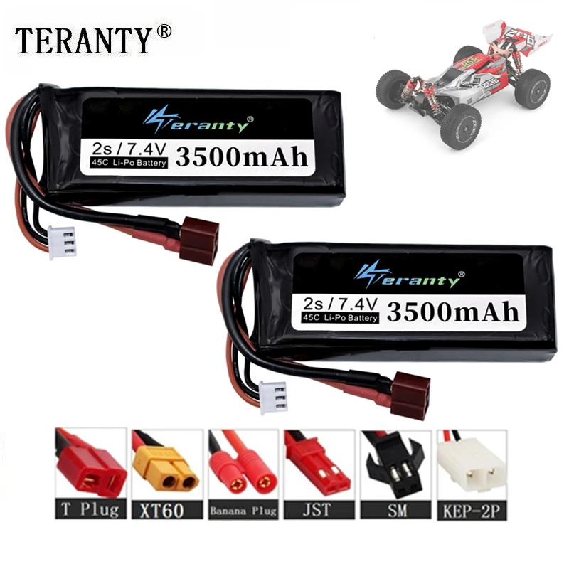 Модернизированная литий-полимерная батарея Wltoys 144001 2s 7 4 В 3500 мАч для 1/14