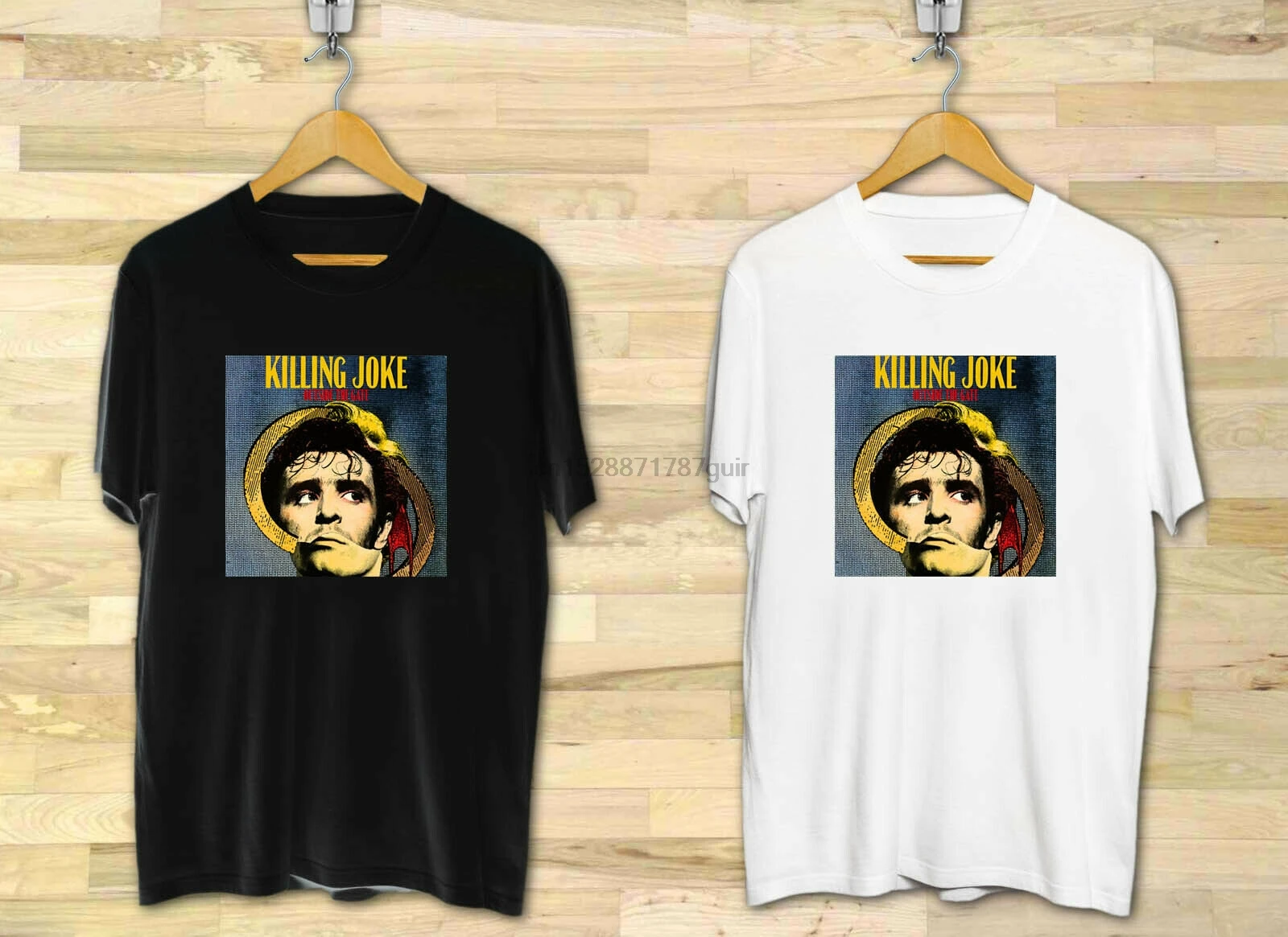 Killing Joke Outside the Gate Rock Band мужская черно белая футболка Размер S 3XL|Мужские футболки| |