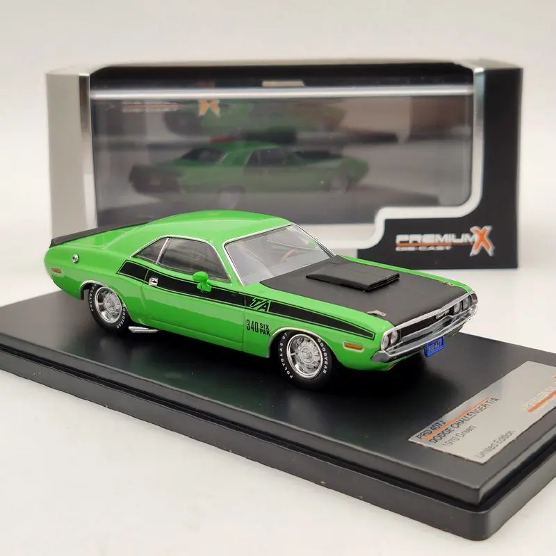 Премиум X 1:43 для Dodge Challenger T/A 1970 розовый/зеленый литье под давлением ограничено| |