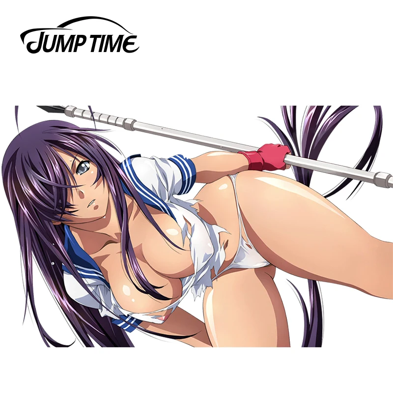 JumpTime 13 см x 8 3D автомобильный Стайлинг Ikkitousen аниме JDM Unchou kanслуй сексуальная