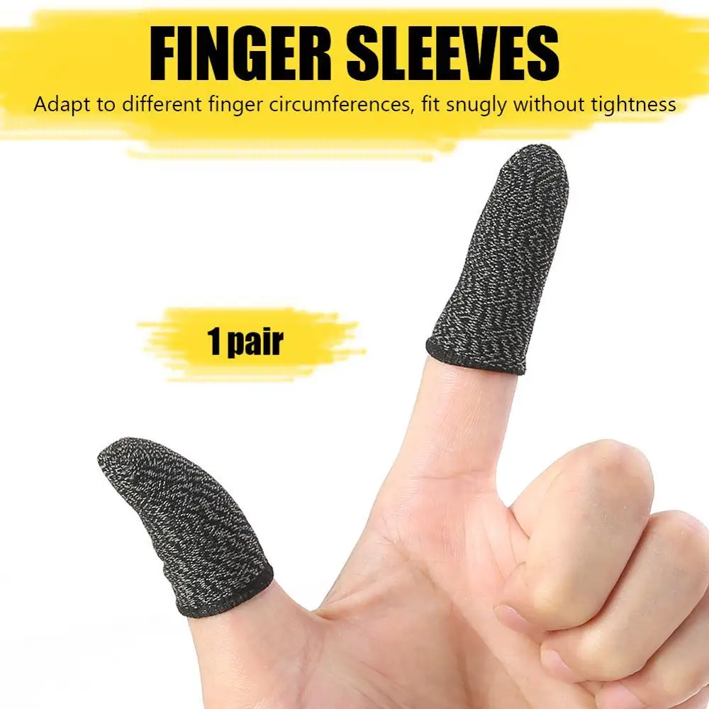 

Fingertips for Pubg Mobile Game Controller Compatible with All Touchscreen Device For Pubg Sweat Proof Gaming Finger glove