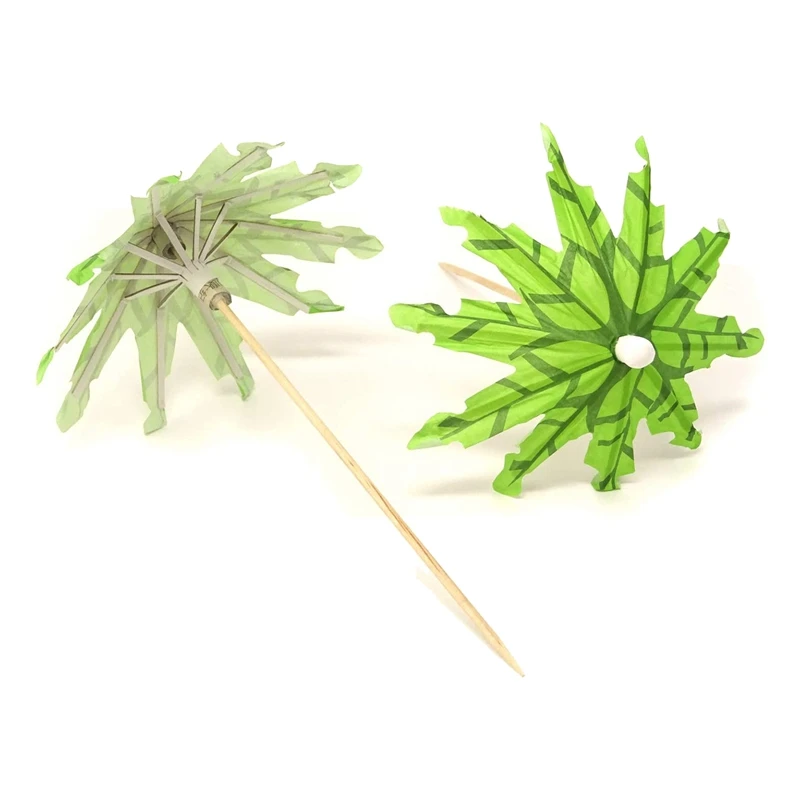 100 шт. тропический бумажный зонт из кокосовой пальмы Коктейльные медиаторы